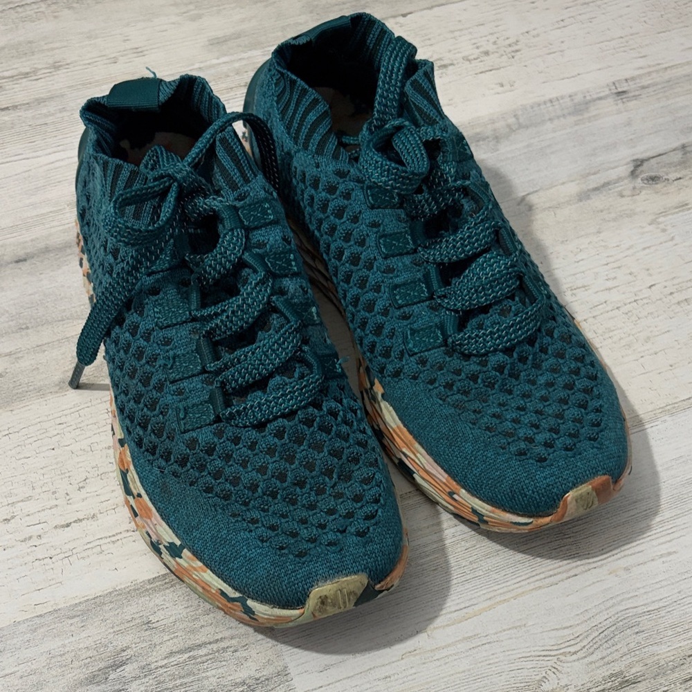 NOBULL Teal Wild Knit Runner Women's Sneakers Size 6.5 - Picture 5 of 11